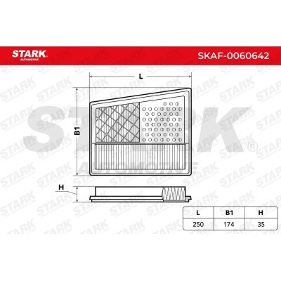 Air Filter Stark SKAF-0060642 SKAF-0060642 - photo 3