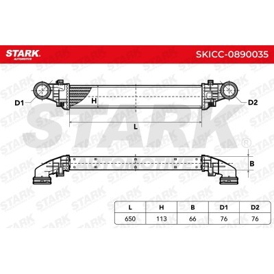 Intercooler, Charger Stark SKICC-0890035 SKICC-0890035 - photo 5