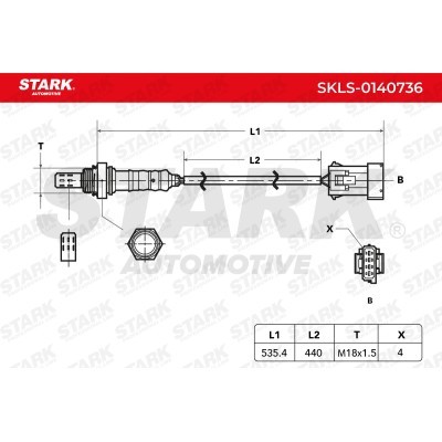 Lambda (Oxygen) Sensor Stark SKLS-0140736 SKLS-0140736 - photo 6