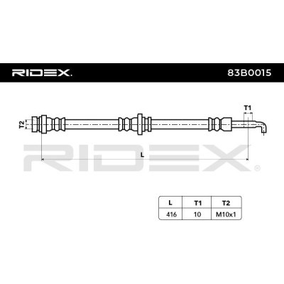 Brake Hose RIDEX 83B0015 83B0015 - photo 4
