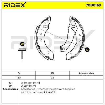 Brake Pads Set RIDEX 70B0169 70B0169 - photo 5