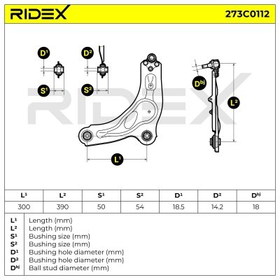 Control Arm RIDEX 273C0112 273C0112 - photo 6