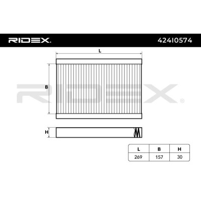 Cabin Air Filter RIDEX 424I0574 424I0574 - photo 6