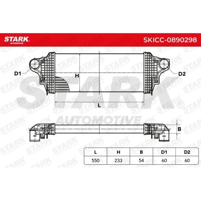 Intercooler, Charger Stark SKICC-0890298 SKICC-0890298 - photo 7
