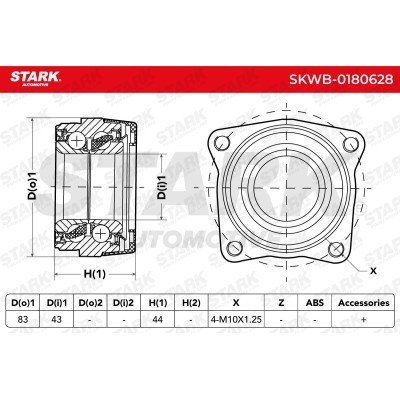 Wheel Bearing Stark SKWB-0180628 SKWB-0180628 - photo 3