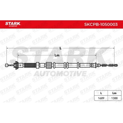 Cable Pull, Parking Brake Stark SKCPB-1050003 SKCPB-1050003 - photo 4