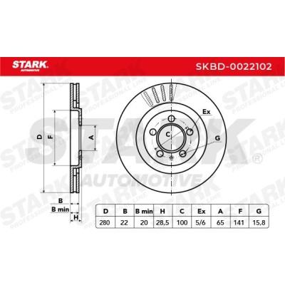 Brake Disc Stark SKBD-0022102 SKBD-0022102 - photo 5