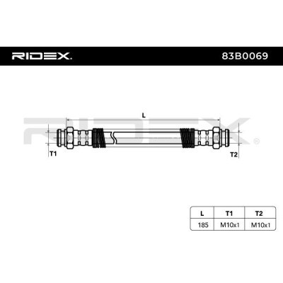 Brake Hose RIDEX 83B0069 83B0069 - photo 4