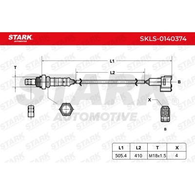 Lambda (Oxygen) Sensor Stark SKLS-0140374 SKLS-0140374 - photo 6