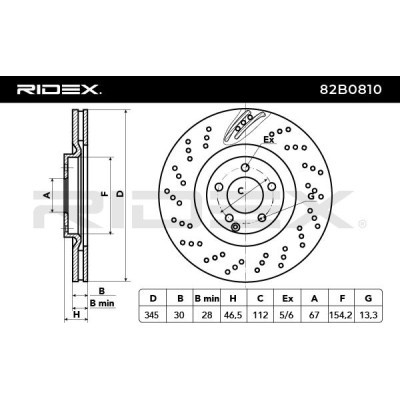 Brake Disc RIDEX 82B0810 82B0810 - photo 4