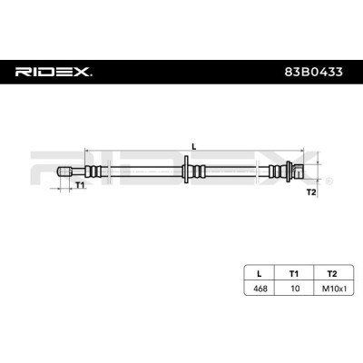Brake Hose RIDEX 83B0433 83B0433 - photo 6