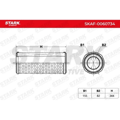 Air Filter Stark SKAF-0060734 SKAF-0060734 - photo 6