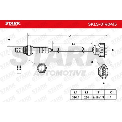 Lambda (Oxygen) Sensor Stark SKLS-0140415 SKLS-0140415 - photo 7