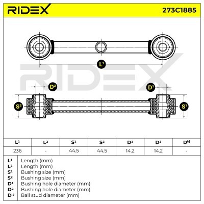 Control Arm RIDEX 273C1885 273C1885 - photo 6