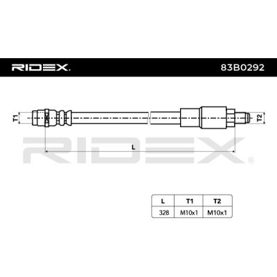 Brake Hose RIDEX 83B0292 83B0292 - photo 4