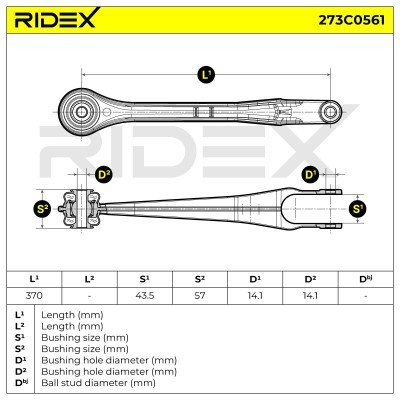 Control Arm RIDEX 273C0561 273C0561 - photo 6