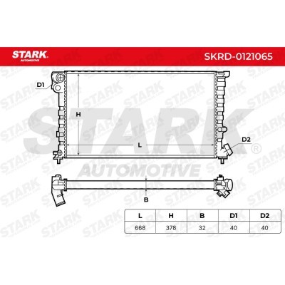 Radiator, Engine Cooling Stark SKRD-0121065 SKRD-0121065 - photo 8