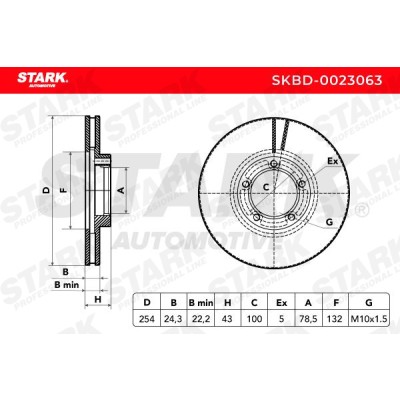Brake Disc Stark SKBD-0023063 SKBD-0023063 - photo 5
