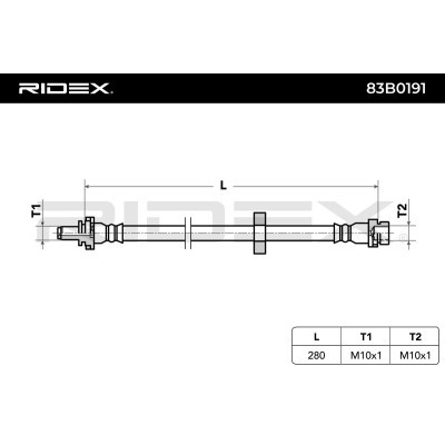 Brake Hose RIDEX 83B0191 83B0191 - photo 5
