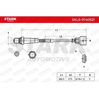 Lambda (Oxygen) Sensor Stark SKLS-0140521 SKLS-0140521 - photo 6