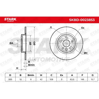 Brake Disc Stark SKBD-0023853 SKBD-0023853 - photo 5