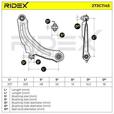Control Arm RIDEX 273C1145 273C1145 - photo 6