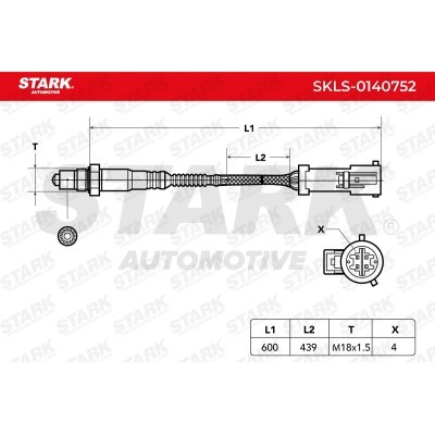 Lambda (Oxygen) Sensor Stark SKLS-0140752 SKLS-0140752 - photo 6