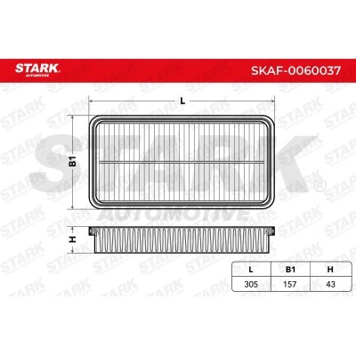 Air Filter Stark SKAF-0060037 SKAF-0060037 - photo 3