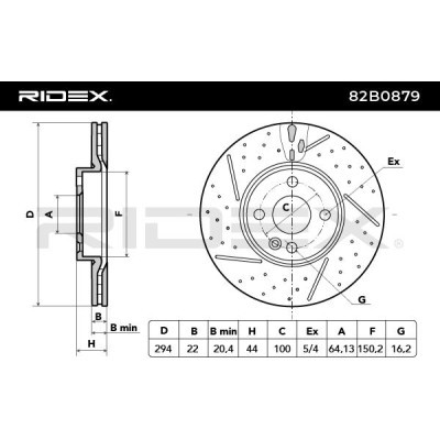 Brake Disc RIDEX 82B0879 82B0879 - photo 6