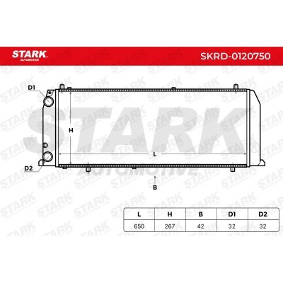 Radiator, Engine Cooling Stark SKRD-0120750 SKRD-0120750 - photo 6