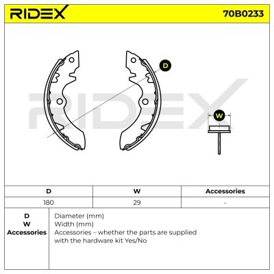Brake Pads Set RIDEX 70B0233 70B0233 - photo 6