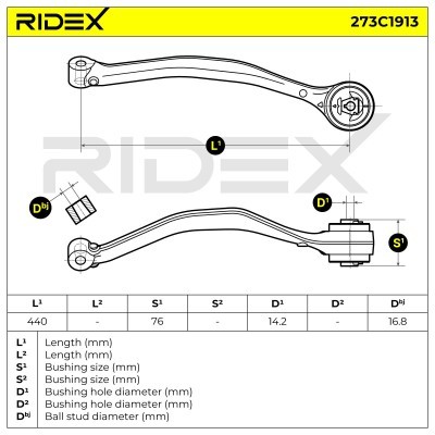 Control Arm RIDEX 273C1913 273C1913 - photo 5