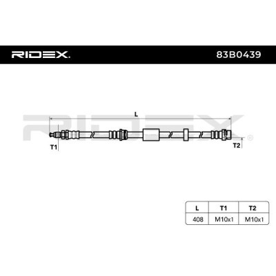 Brake Hose RIDEX 83B0439 83B0439 - photo 3