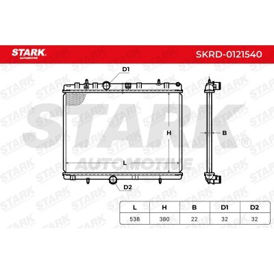 Radiator, Engine Cooling Stark SKRD-0121540 SKRD-0121540 - photo 5