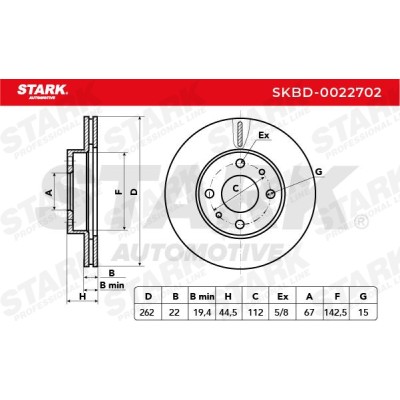 Brake Disc Stark SKBD-0022702 SKBD-0022702 - photo 5
