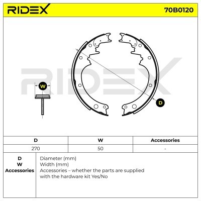 Brake Pads Set RIDEX 70B0120 70B0120 - photo 6
