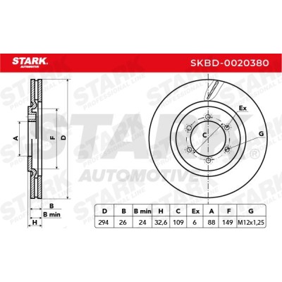 Brake Disc Stark SKBD-0020380 SKBD-0020380 - photo 6
