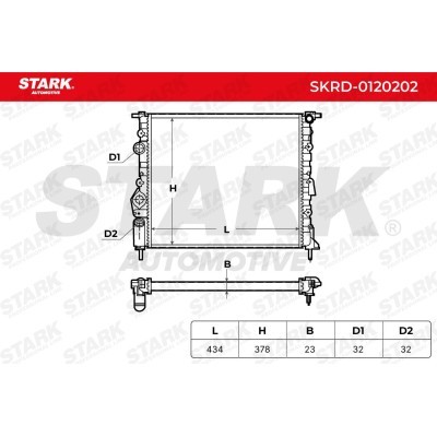 Radiator, Engine Cooling Stark SKRD-0120202 SKRD-0120202 - photo 5