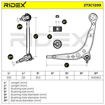 Control Arm RIDEX 273C1209 273C1209 - photo 7