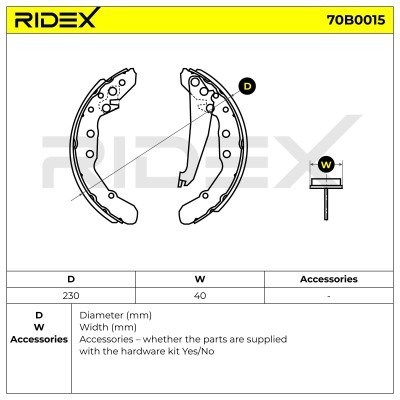 Brake Pads Set RIDEX 70B0015 70B0015 - photo 5