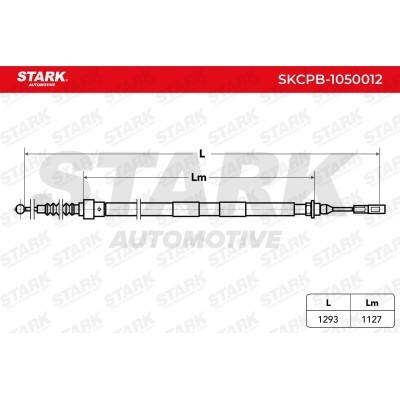 Cable Pull, Parking Brake Stark SKCPB-1050012 SKCPB-1050012 - photo 3
