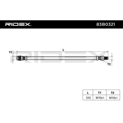 Brake Hose RIDEX 83B0321 83B0321 - photo 4