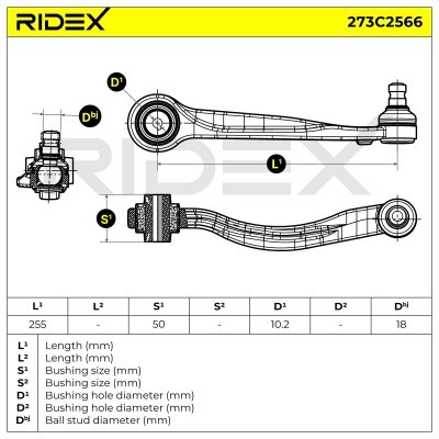 Control Arm RIDEX 273C2566 273C2566 - photo 7