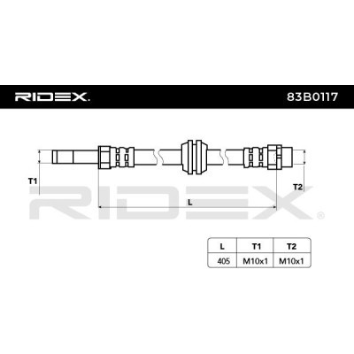 Brake Hose RIDEX 83B0117 83B0117 - photo 5