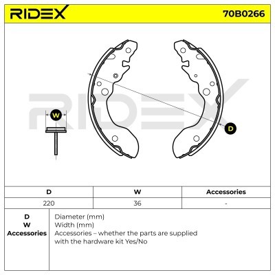 Brake Pads Set RIDEX 70B0266 70B0266 - photo 5