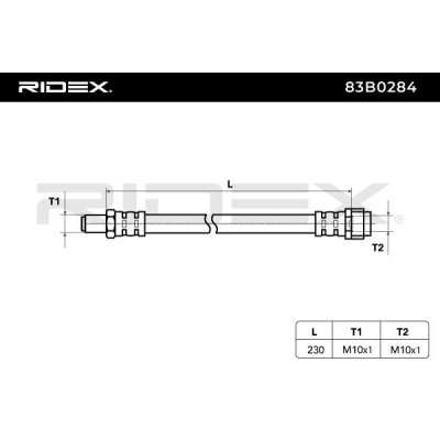 Brake Hose RIDEX 83B0284 83B0284 - photo 6