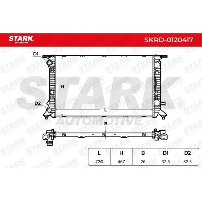 Radiator, Engine Cooling Stark SKRD-0120417 SKRD-0120417 - photo 7