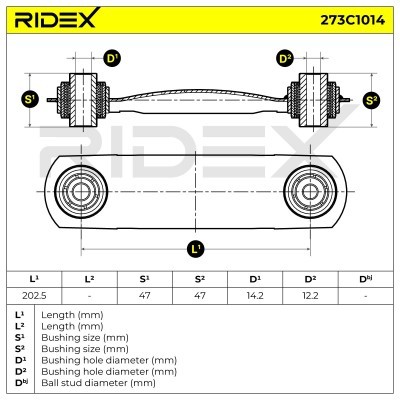 Control Arm RIDEX 273C1014 273C1014 - photo 5