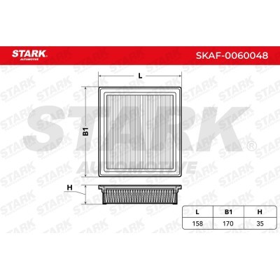 Air Filter Stark SKAF-0060048 SKAF-0060048 - photo 3