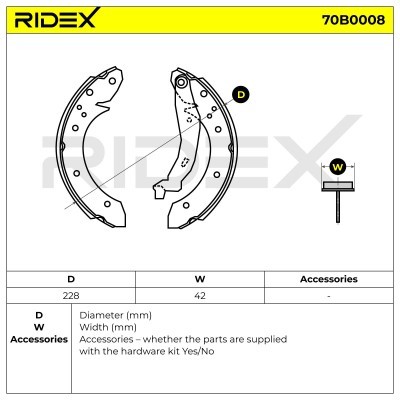 Brake Pads Set RIDEX 70B0008 70B0008 - photo 5